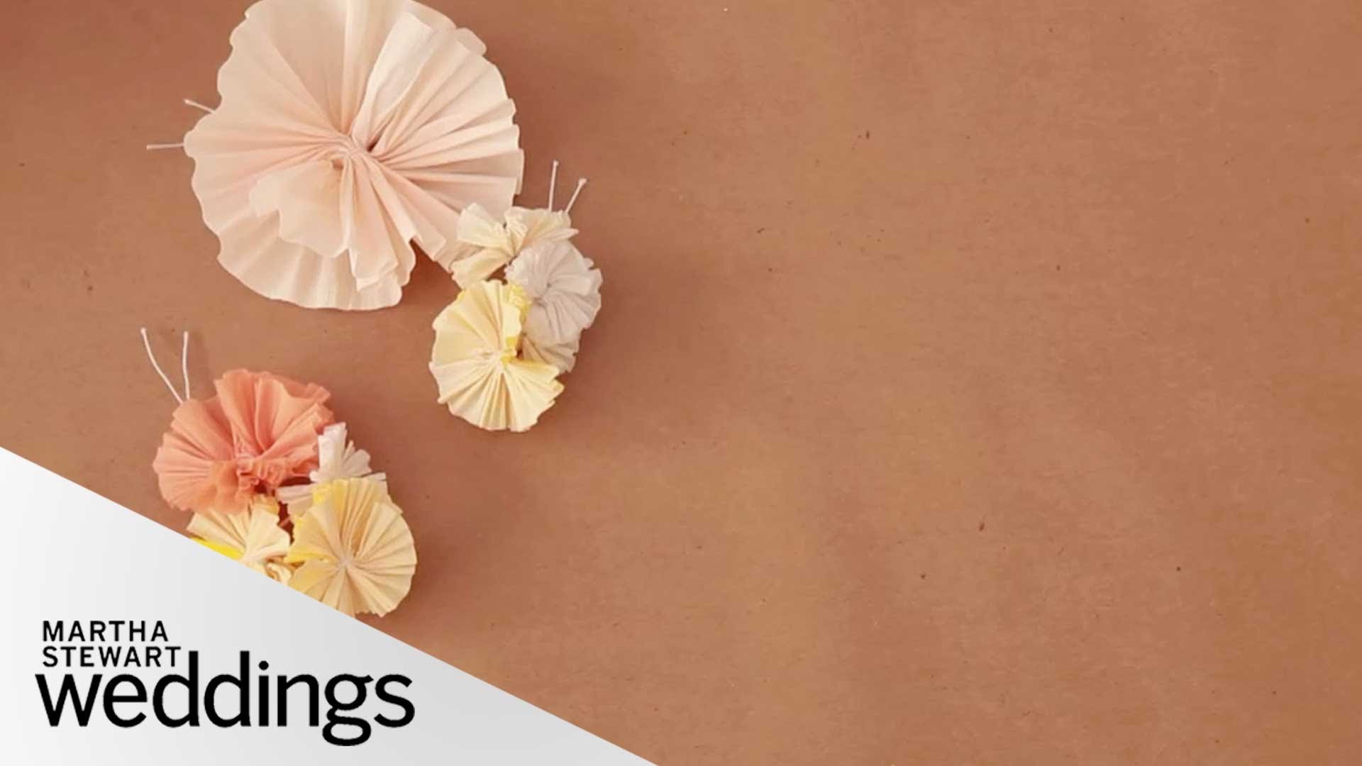 Crêpe Paper Floral Wedding Craft - DIY Weddings - Martha Stewart Weddings