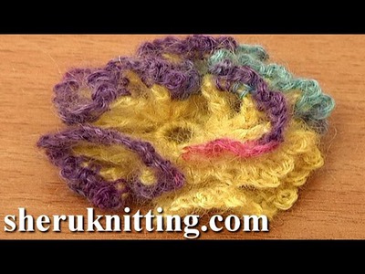 Crochet 3D Flower With Ruche Petals Tutorial 88