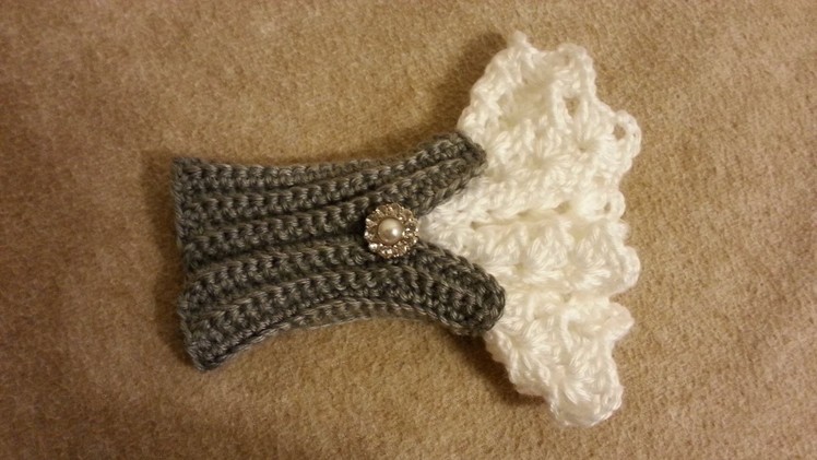 #Crochet Beautiful Victorian Style Wrist Arm Cuff #TUTORIAL crochet womens