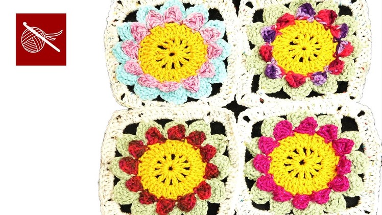 Crochet Flower Granny Square - Crochet Geek