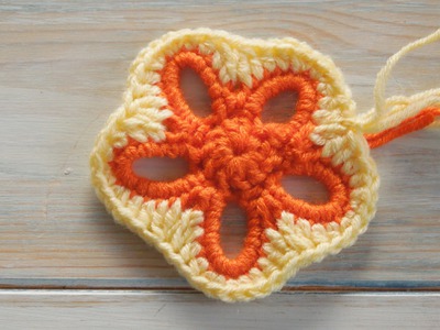 (crochet) How To Crochet a Granny Flower Pentagon - Yarn Scrap Friday
