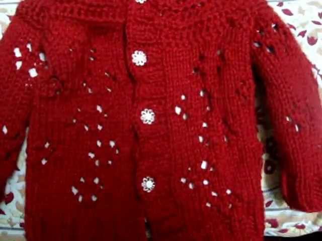Crochet Knit Baby Lace Cardigan Sweater