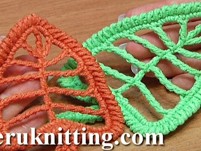 Crochet Leaf Tall Stitches Tutorial 18