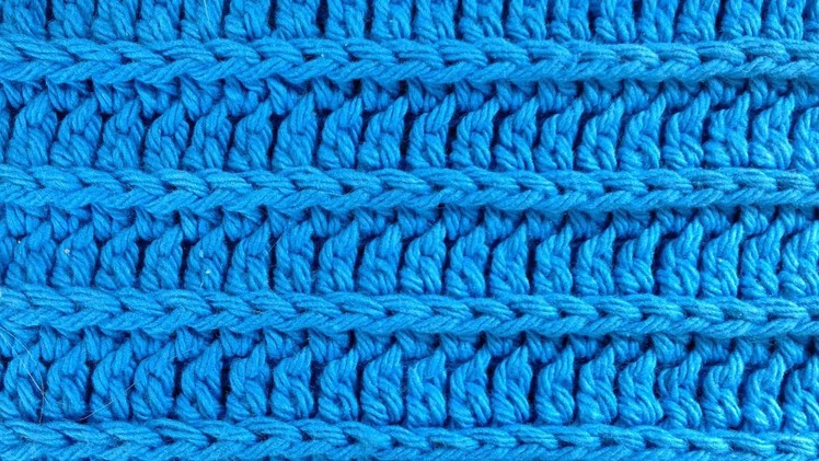 Crochet Royal Ridge Stitches - Free Dishcloth Pattern - Left Handed