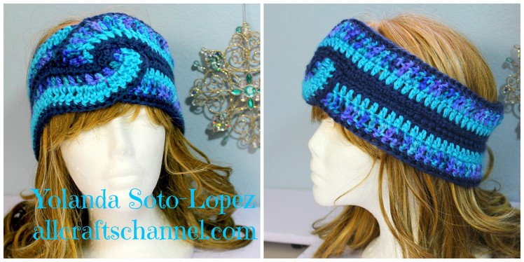 #Crochet Swirl Headband