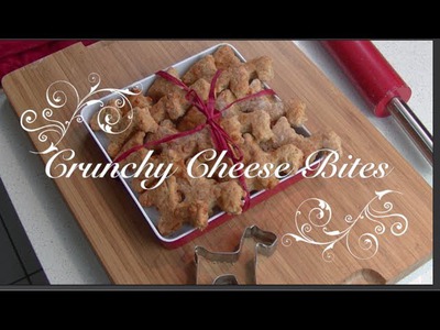 Crunchy Cheese Bites - a DIY dog food tutorial by Cooking For Dogs