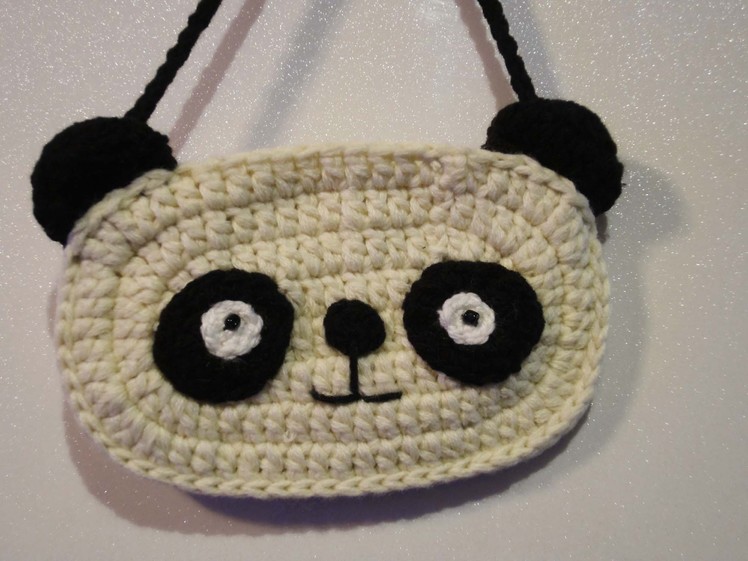 Детская сумочка "ПАНДА" Children's Crochet Bag