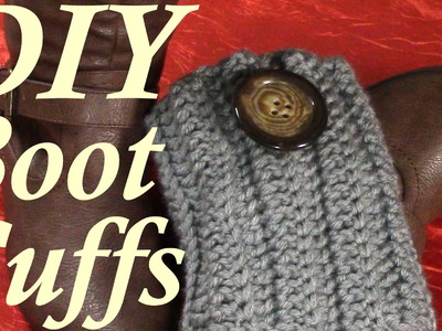 DIY 30 minutes Quick Boot Cuffs, Tutorial, Crochet Pattern