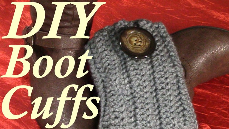 DIY 30 minutes Quick Boot Cuffs, Tutorial, Crochet Pattern