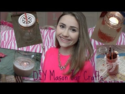 ♡DIY♡ |4 Mason Jar Crafts|
