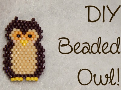 DIY Bead Owl Brick Stitch Charm ¦ The Corner of Craft