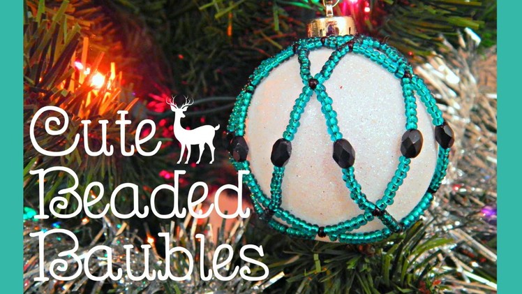 DIY Beaded Bauble.Christmas Tree Ornament (collab with SoCraftastic) ¦ The Corner of Craft