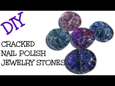 DIY Cracked Marble Nail Polish Jewelry Stones Craft Klatch Jewelry Series
