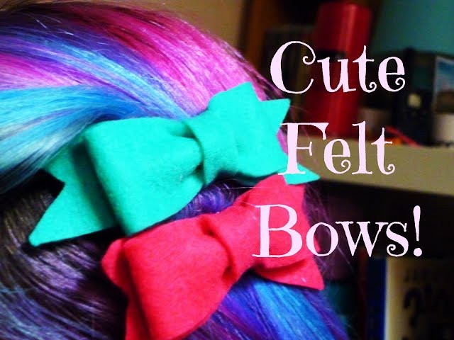 DIY Cute Felt Bows! ¦ The Corner of Craft