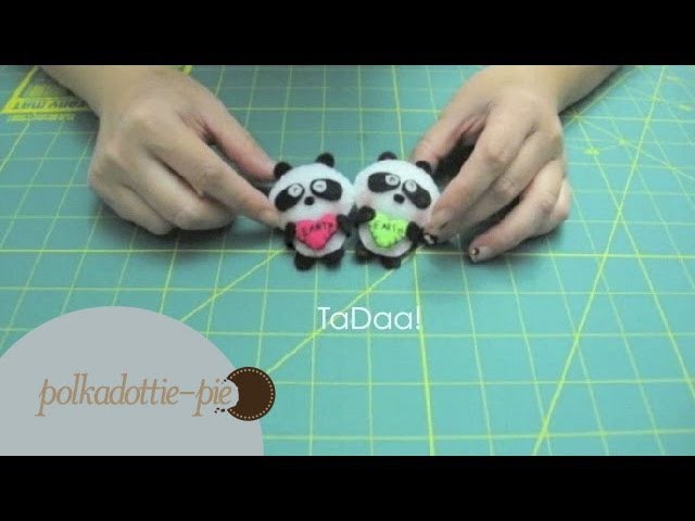 DIY Cute Panda - Felt Craft Tutorial - Happy Earth Day!