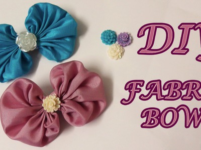 DIY fabric bows, fabric hair bows tutorial, how to