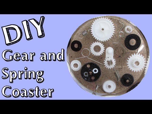 DIY Gear and Spring Recycling Coaster   Another Coaster Friday Craft Klatch