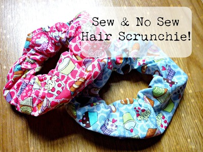 DIY Hair Scrunchie: Sew and No Sew ¦ The Corner of Craft