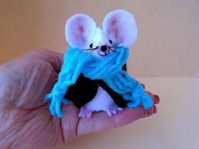 DIY little felt mouse, sewing pattern and how to