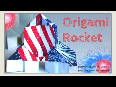 DIY Origami Rocket - July 4th Crafts - Kids Summer Crafts - Paper Crafts, DIY Fireworks