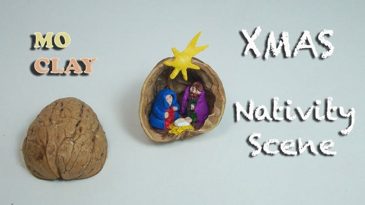 DIY Polymer clay tutorial - Christmas Crib Ornament - Presepe in miniatura - Pesebre en miniatura