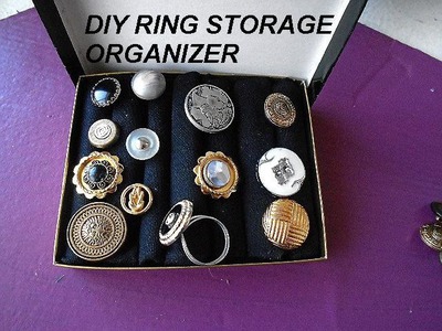 DIY RING ORGANIZER AND STORAGE BOX, jewelry supplies, craft show display