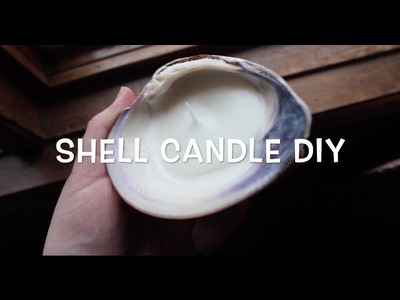 DIY seashell candle tutorial- sea witch, pagan, wiccan crafts!