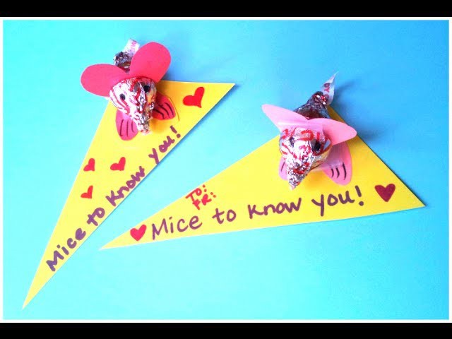 DIY Valentine's Day Craft: Cute Mouse Card