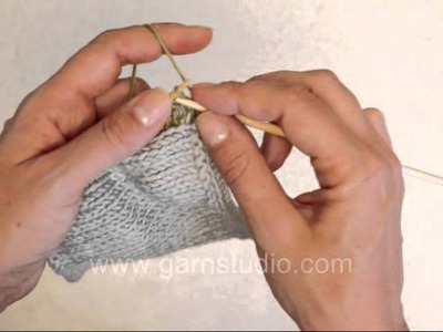 DROPS Knitting Tutorial: How to knit double stockinette band