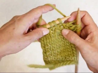 DROPS Knitting Tutorial: How to sl1, k2tog, psso - decrease