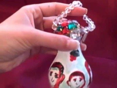 ❤️DIY Craft! How to make Christmas Ornaments! Bling! Bling!❤️
