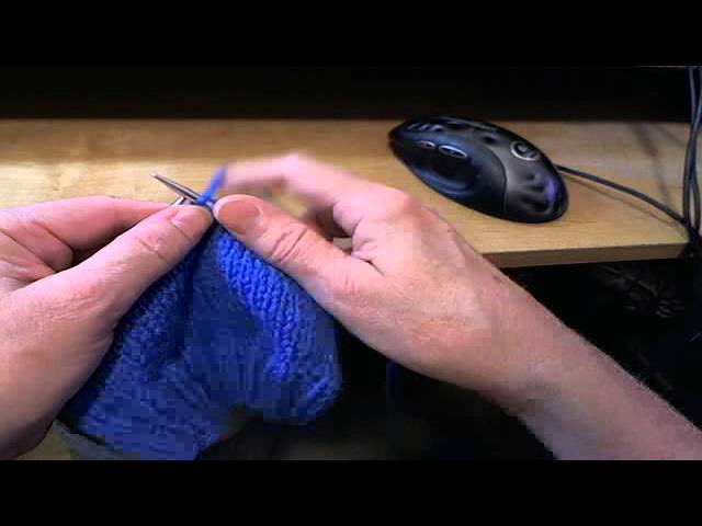 English, American, or Throwing Style Knitting demonstration