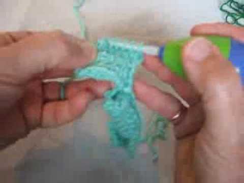 Entrelac crochet blanket row 1