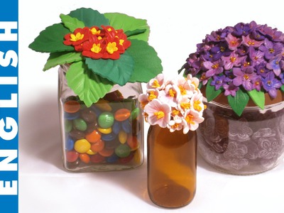 Flower top jars, how to make with craft foam