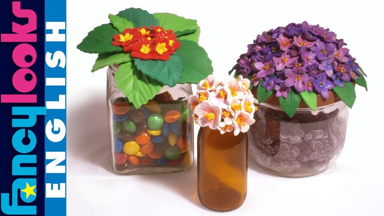 Flower top jars, how to make with craft foam