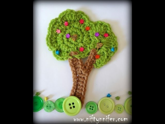 Free Tree Motif Crochet Pattern Tutorial 1 0f 2
