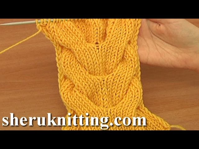 Horseshoe Cable Stitch Pattern Knitting Tutorial 15 A Double Cable Stitch