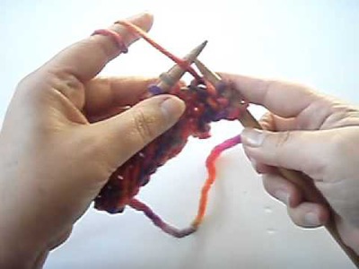How -To: Continental Knitting: Purl Stitch German Method