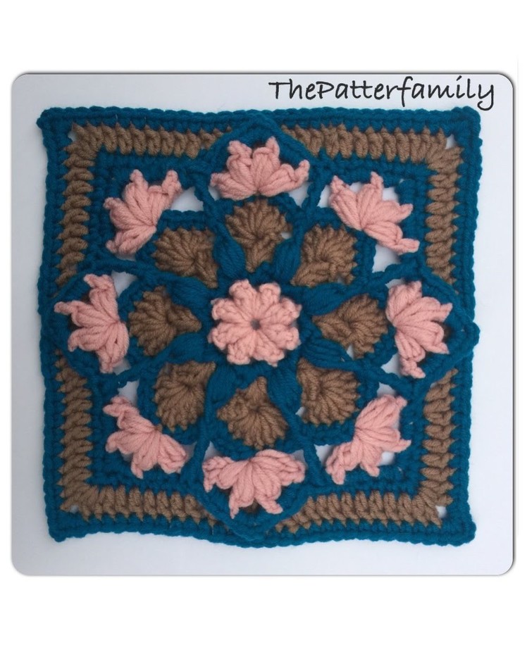 How to Crochet a Granny Square Pattern #10 │by ThePatterfamily