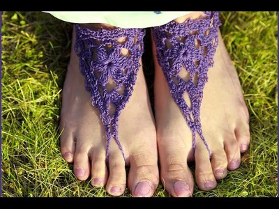 How to Crochet Adult Barefoot Sandals
