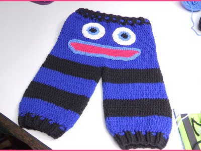 How to Crochet Baby Monster Pants Size 6-12 Months