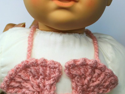 How to Crochet baby shell bikini top