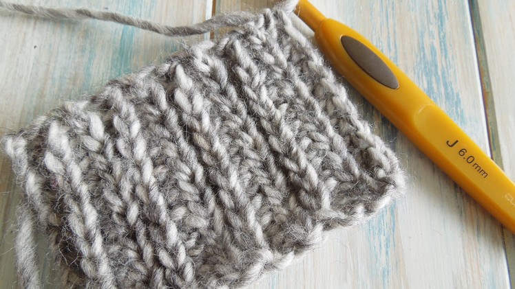 How To: Crochet looks like knitting with half double crochet in rows. Camel Stitch