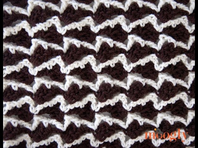How to Crochet: Neptune's Arrow Stitch Pattern (Right Handed))