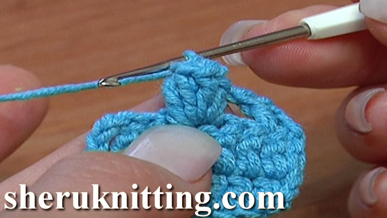 How to Crochet Popcorn Stitch Tutorial 11 Part 1 of 5 Ways to Crochet Popcorn Stitch