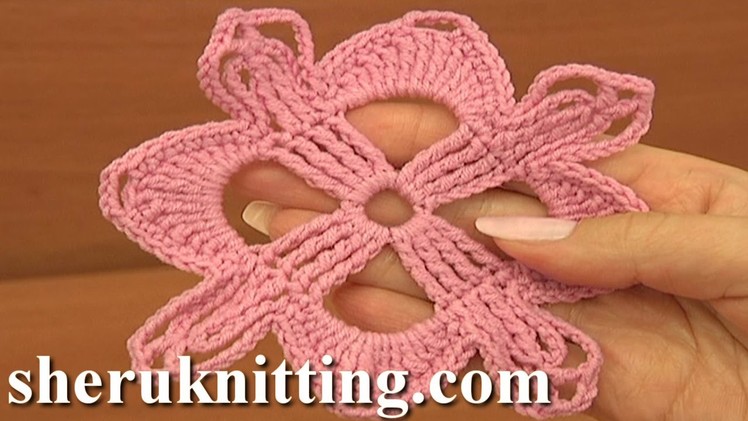 How To Crochet Square Motif Tutorial 9 Part 1 of 2