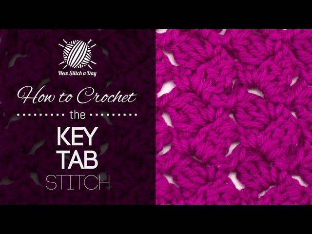 How to Crochet the Key Tab Stitch
