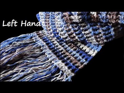 How-To: Crochet Waffle Stitch Scarf - left hand