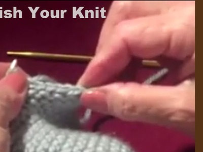 How To Finish a Knit: Knitting Bind Off