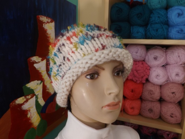 How To Knit  A Easy Hat Or Beanie With Circular Needles